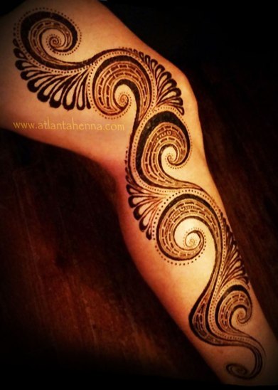 Henna Spiral Leg